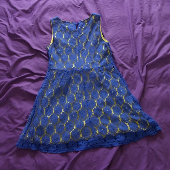 Magic Blue with Yellow Inner Size M Dress - Picture 9 of 16
